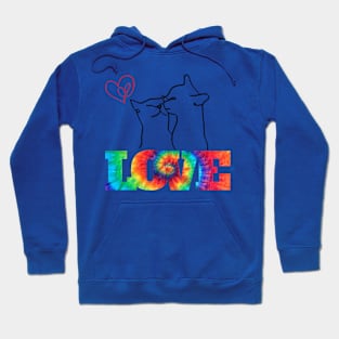 Cats Kissing - Valentine's Day - Love Hoodie